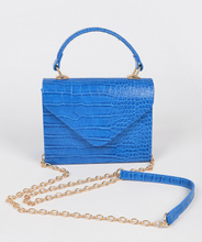 Load image into Gallery viewer, Faux Croc Top Handle Cross Body
