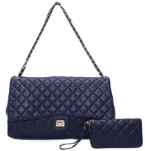 Load image into Gallery viewer, Fashion Quilted 2-in-1 Large  Satchel
