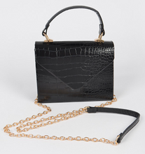 Load image into Gallery viewer, Faux Croc Top Handle Cross Body
